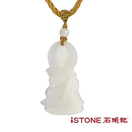 石頭記 觀音項鍊-如意觀音 京白玉◉20D012